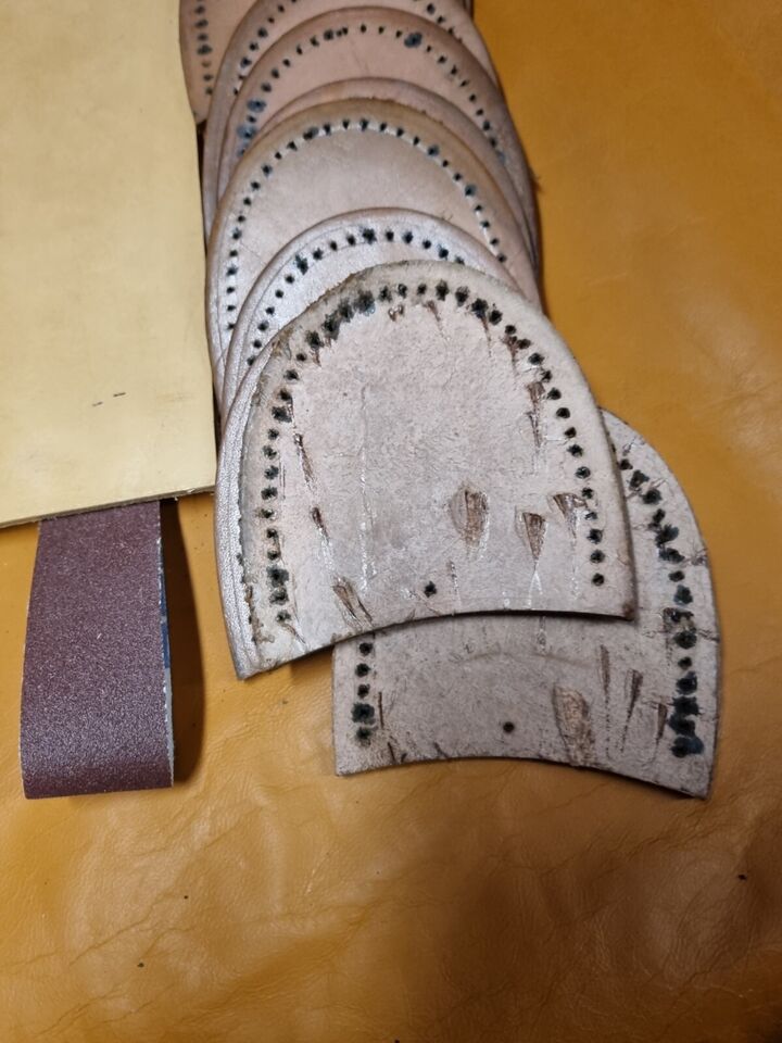 Shoe Repair Leather Heel Kit Leather Rectangle 12x9" Piece 200g Nails