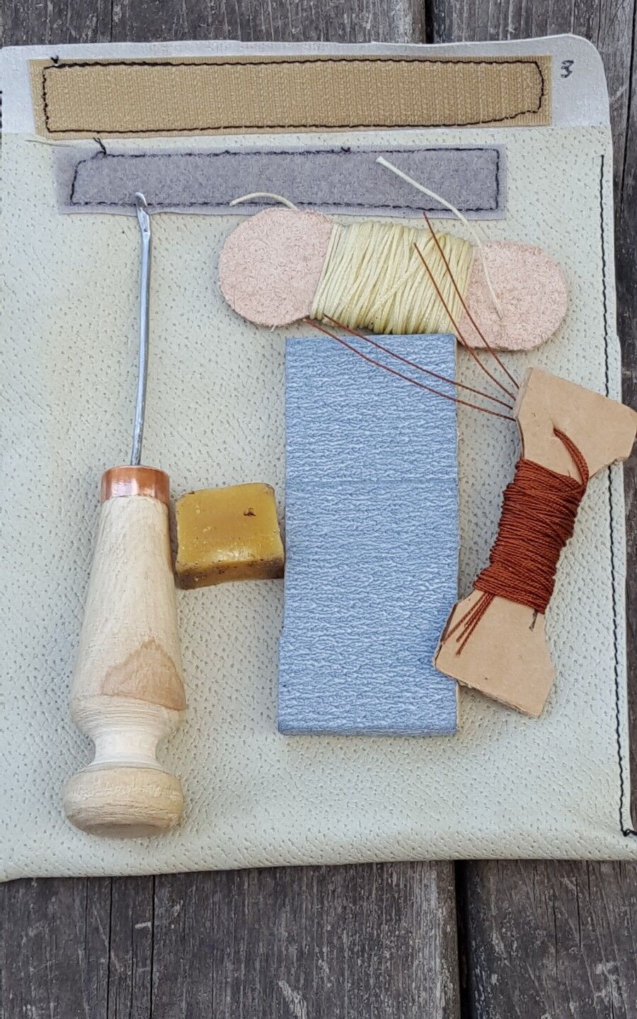 How to Hand Sew Leather Welts Using Wire Needles and Waxed Thread