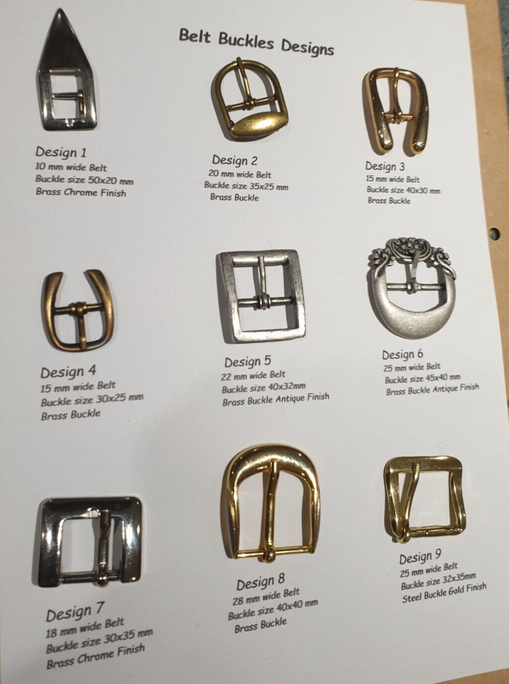 Buckles for Leathercraft, Shoes, bags and belts