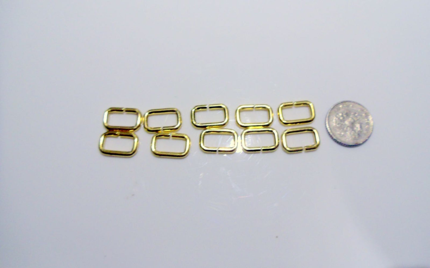 Brass Plated Split D DEE Rings