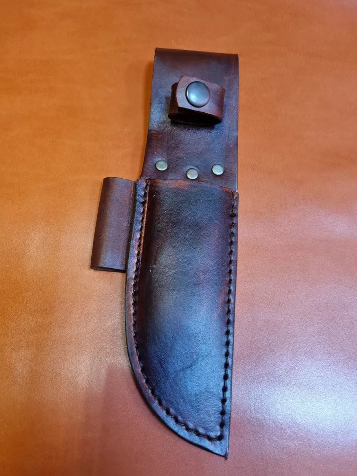 Leather Sheath for KA-BAR Becker Bowie KABK2 Knife