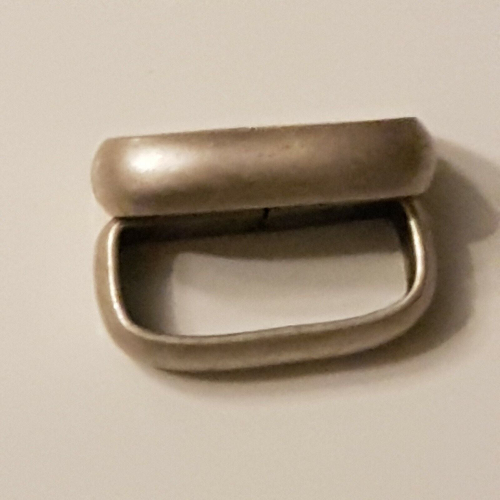 pewter finish metal belt keepers