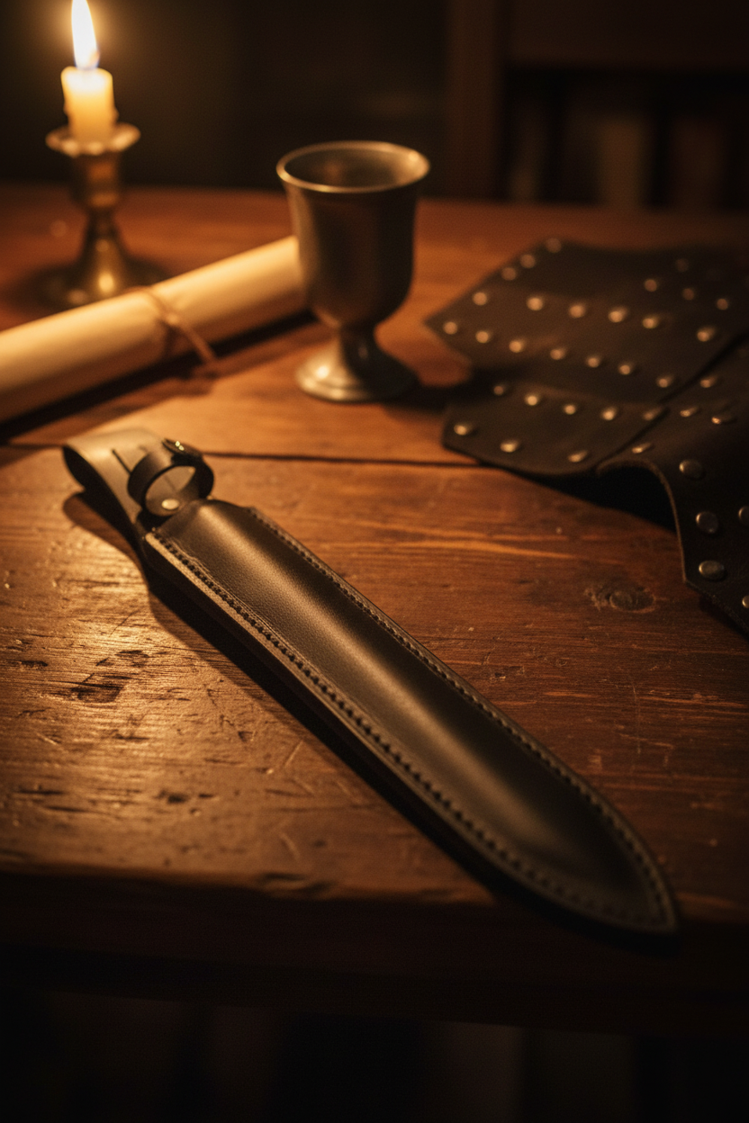 Black Dagger Sheath Medieval Lifestyle