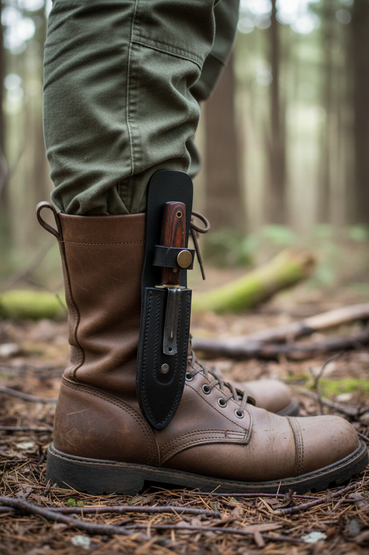 Boot Knife Sheath — Lifestyle