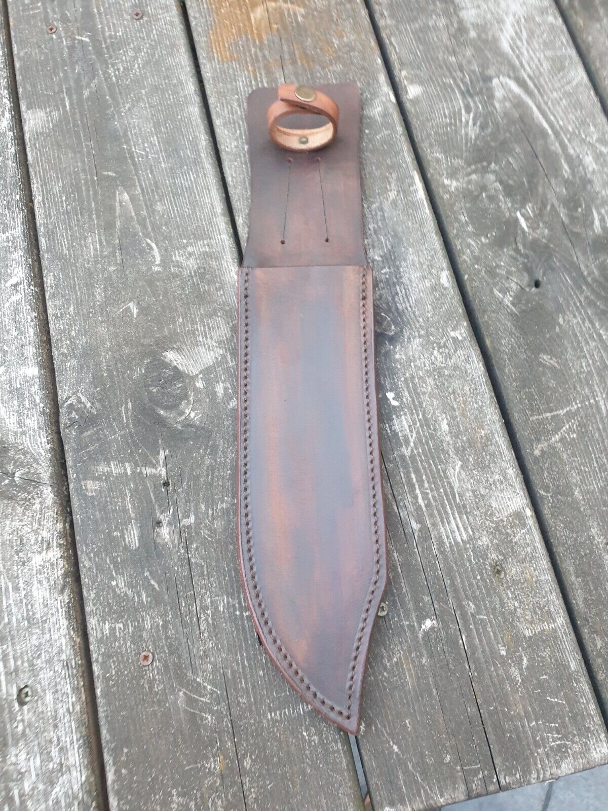 Leather Sheath for Bowie Knives with Blades from 7 to 12 inches