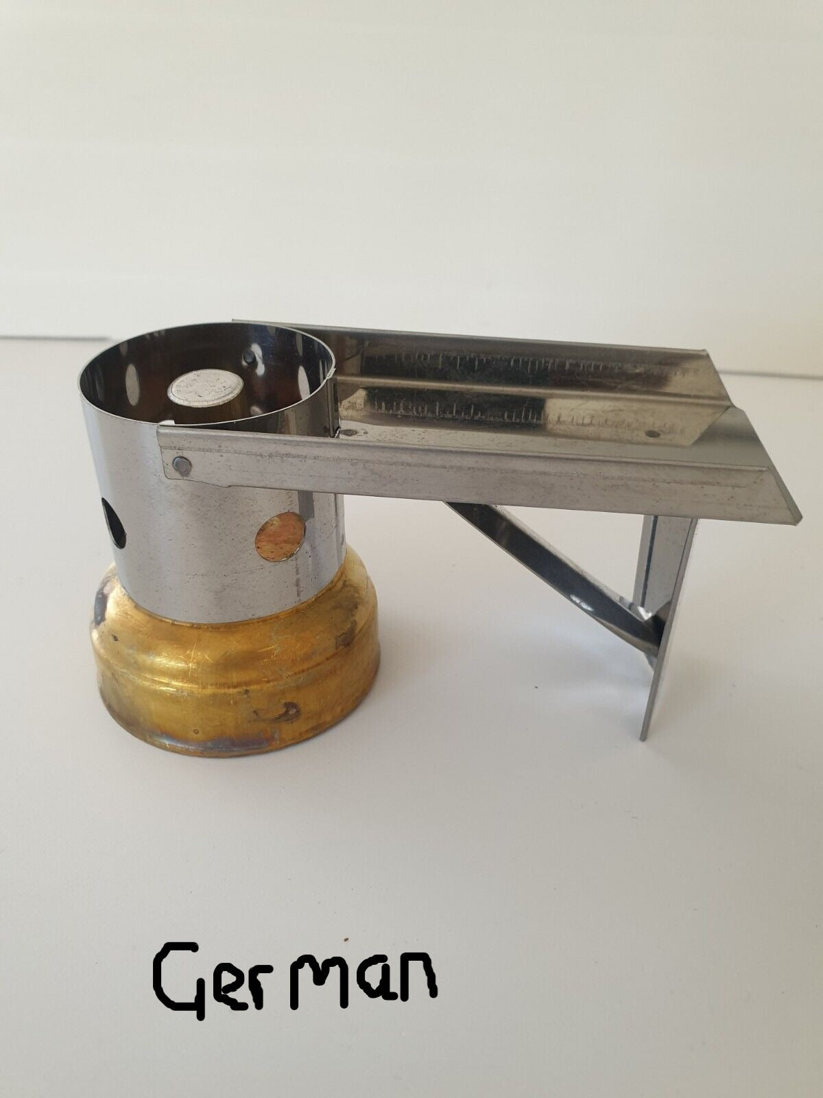 Shoemakers and leathercraft workers spirit with text saying "German" displayed on white background
