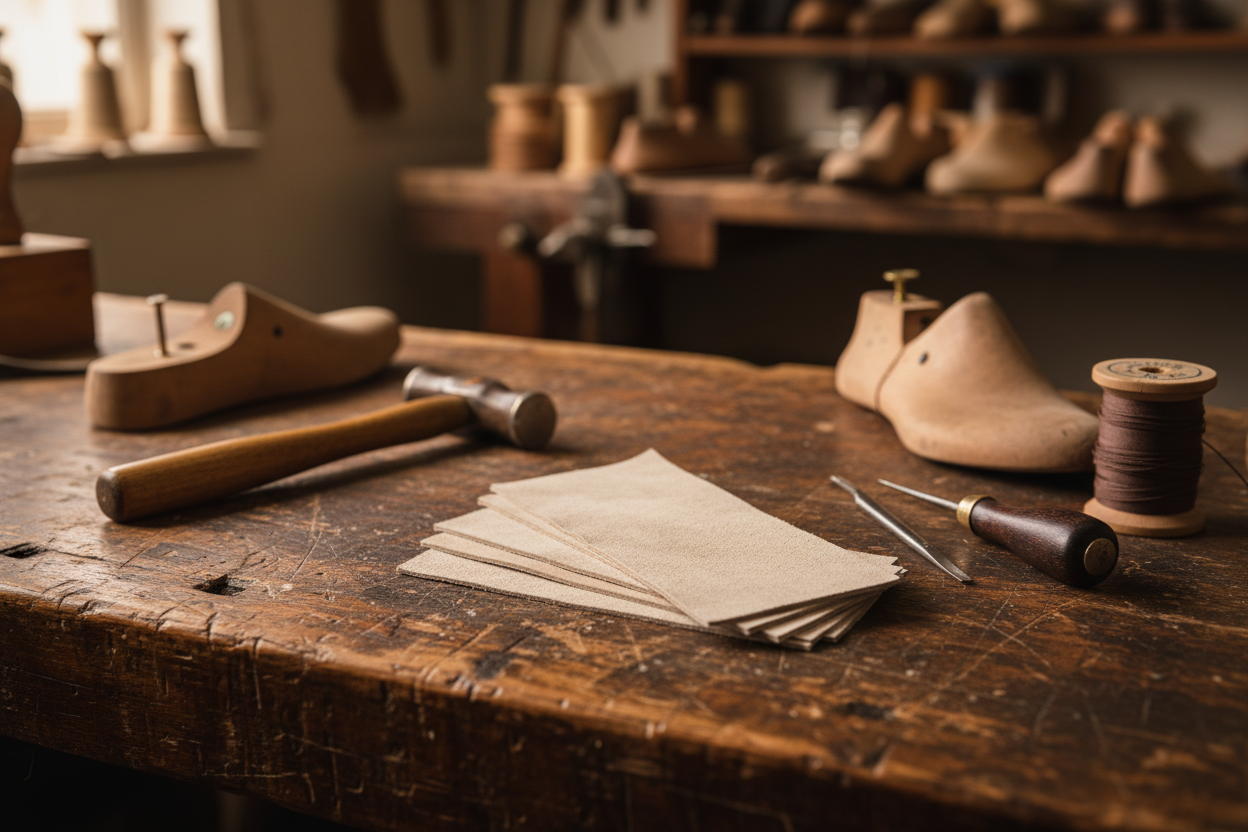 Leather Heel Lifts Workshop Lifestyle