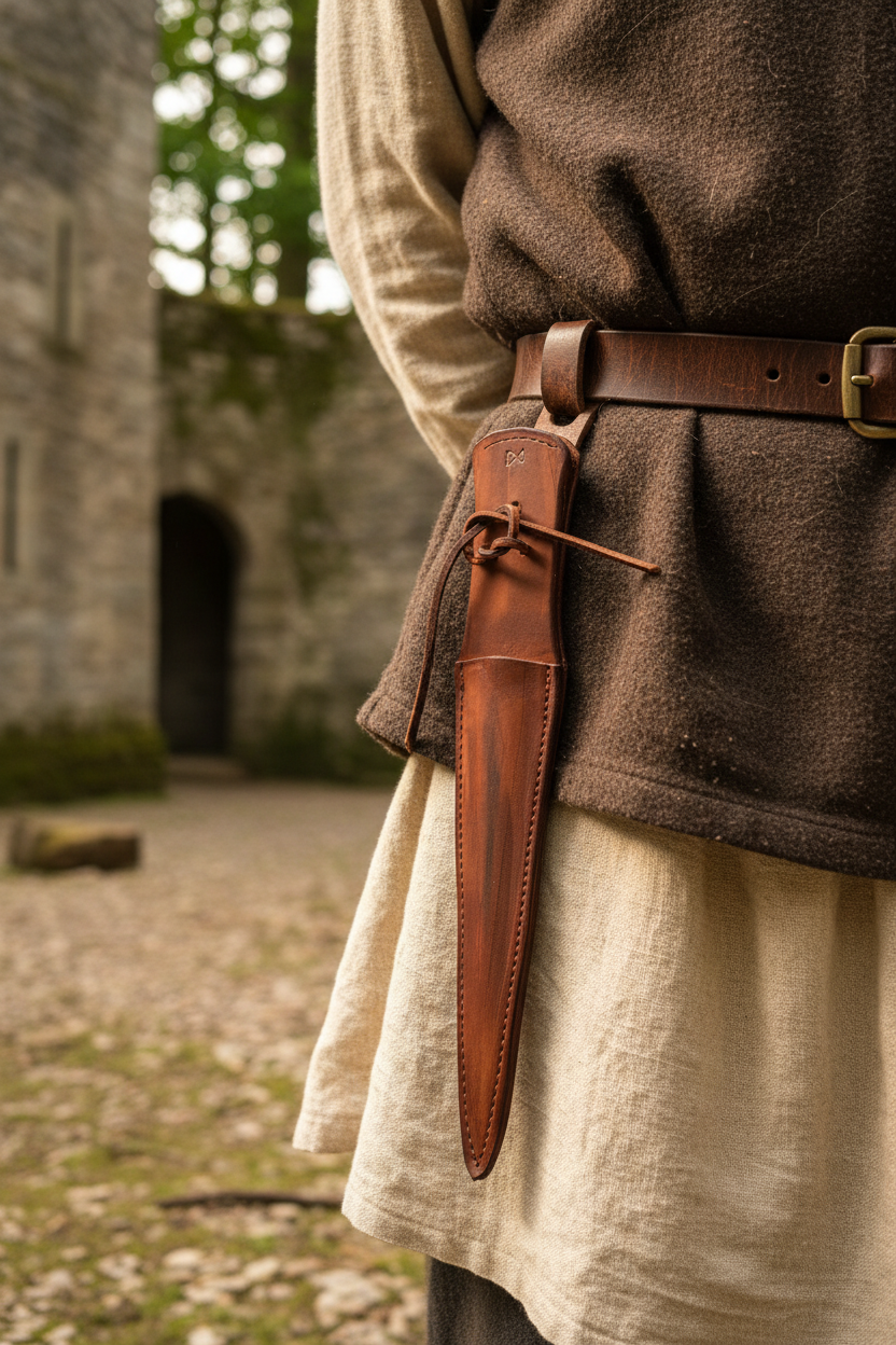 Medieval Bollock Dagger Sheath — Lifestyle