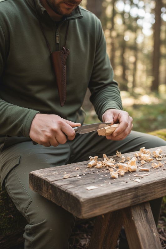 Morakniv Neck Sheath — Lifestyle