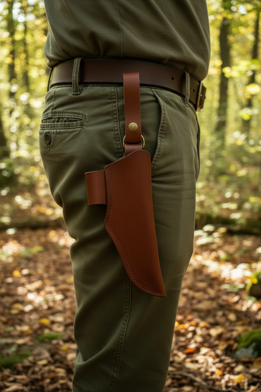 Morakniv Sheath — Dangler Threaded Through Belt