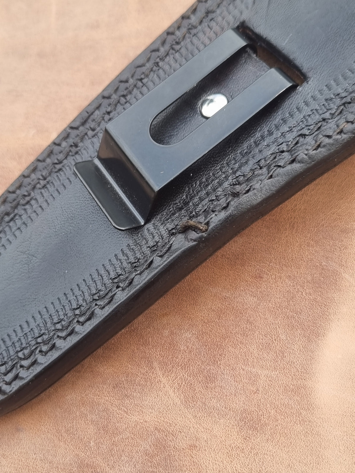 Leather Boot & Belt Sheath for SOG Pentagon Dagger 24cm | WW2 Militaria | Handmade in England
