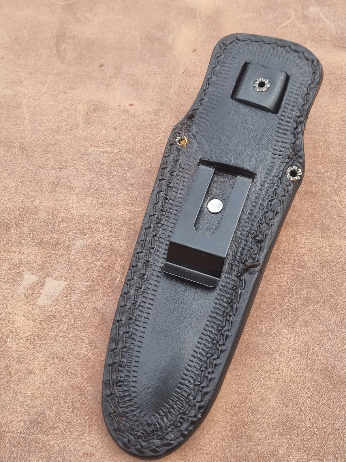 Leather Boot & Belt Sheath for SOG Pentagon Dagger 24cm | WW2 Militaria | Handmade in England