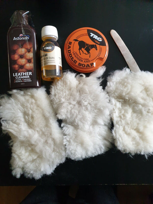 Leather cleaning and restoring kits