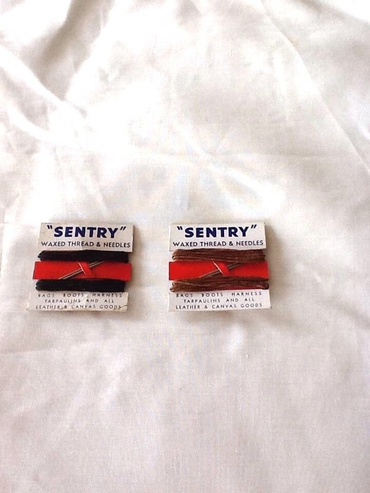 Sentry Hand Sewing Waxed Thread and Needles