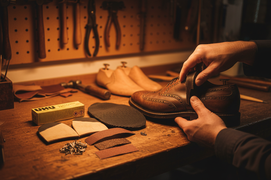 Shoe Repair Kit Workshop Lifestyle with Real Product